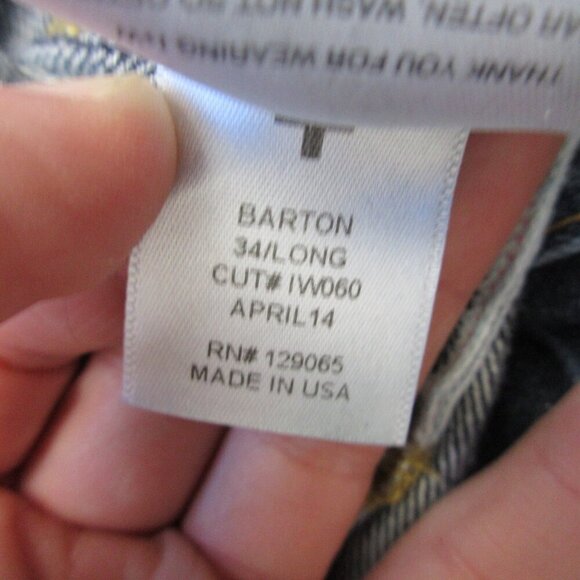 Imogene & Willie Barton Jeans Men 33X31 Blue 100% Cotton Slim Straight Denim 676 - Picture 6 of 16